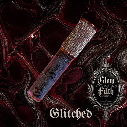 GLITCHEZ – Holographic Black Lip Gloss by Glow for Filth