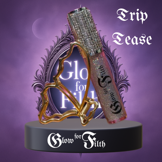 TRIPTEASE - High-Shine Holographic Glitter Gloss by Glow for Filth