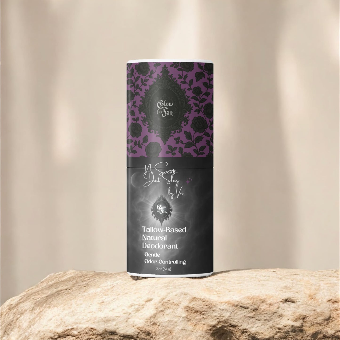 No Sweat, Just Slay — Tallow-Based Natural Deodorant (2 oz Stick)