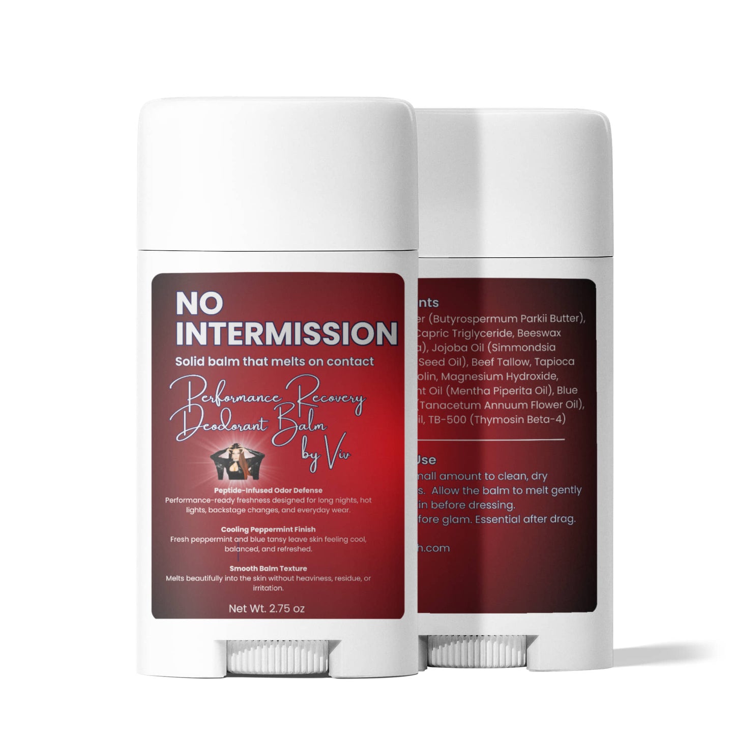 NO INTERMISSION – Performance Recovery Deodorant Balm (2 Pack) by Viv